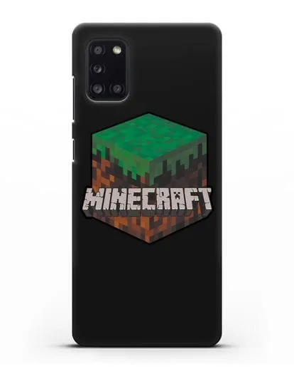 Чехол с логотипом Minecraft силиконовый для Samsung Galaxy A31 [SM-A315F]