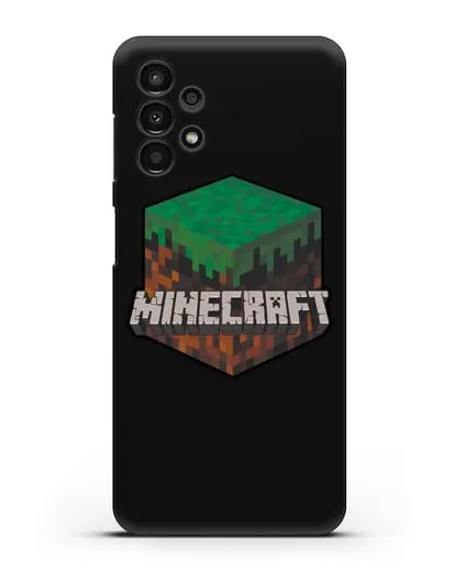 Чехол с логотипом Minecraft силиконовый для Samsung Galaxy A13 4G [SM-A135F]