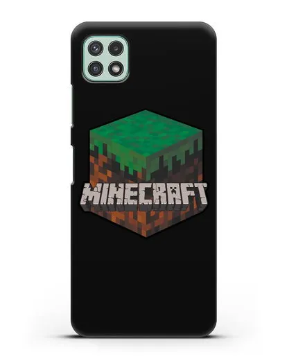 Чехол с логотипом Minecraft силиконовый для Samsung Galaxy A22 [SM-A225F]