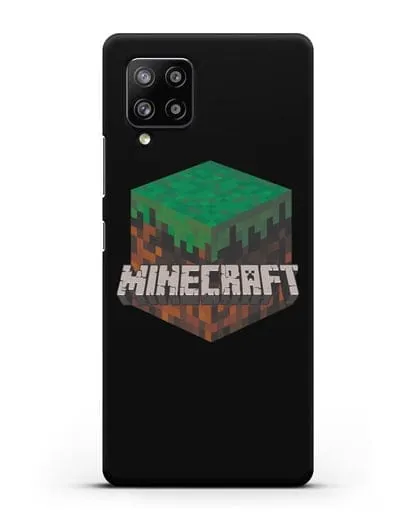 Чехол с логотипом Minecraft силиконовый для Samsung Galaxy A42 [SM-A426B]