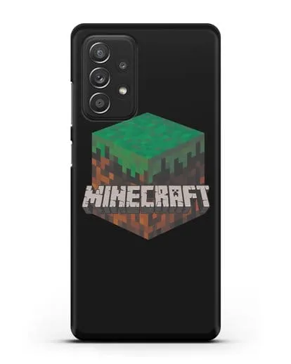 Чехол с логотипом Minecraft силиконовый для Samsung Galaxy A52 4G [SM-A525F]