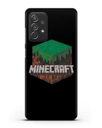 Чехол с логотипом Minecraft силиконовый для Samsung Galaxy A72 [SM-A725F]