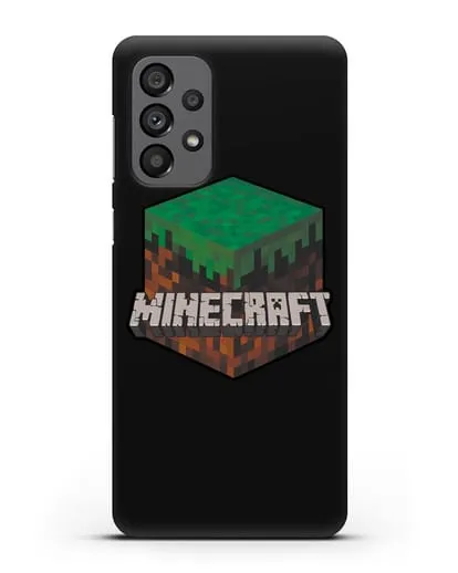 Чехол с логотипом Minecraft силиконовый для Samsung Galaxy A73 5G [SM-A736B]
