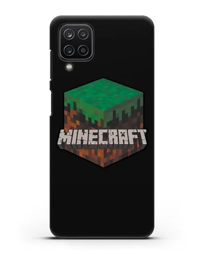 Чехол с логотипом Minecraft силиконовый для Samsung Galaxy M12 [SM-M127F]