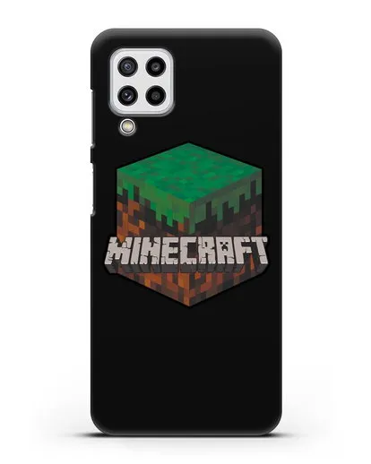 Чехол с логотипом Minecraft силиконовый для Samsung Galaxy M32 [SM-M325F]