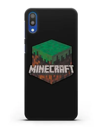 Чехол с логотипом Minecraft силиконовый для Samsung Galaxy M10 [SM-M105F]