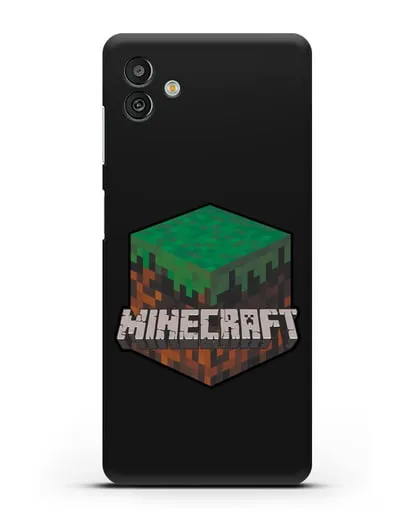Чехол с логотипом Minecraft силиконовый для Samsung Galaxy M13 [SM-M135]