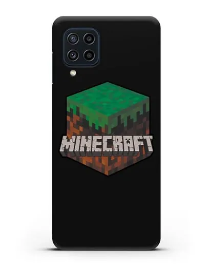 Чехол с логотипом Minecraft силиконовый для Samsung Galaxy M22 [M225F]