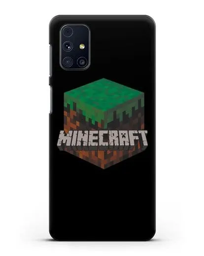 Чехол с логотипом Minecraft силиконовый для Samsung Galaxy M31s [SM-M317F]