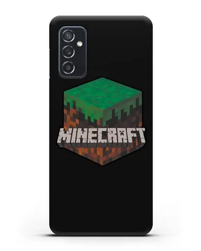 Чехол с логотипом Minecraft силиконовый для Samsung Galaxy M52 [M526B]