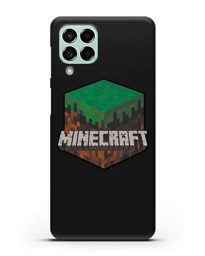 Чехол с логотипом Minecraft силиконовый для Samsung Galaxy M53 [SM-M536]