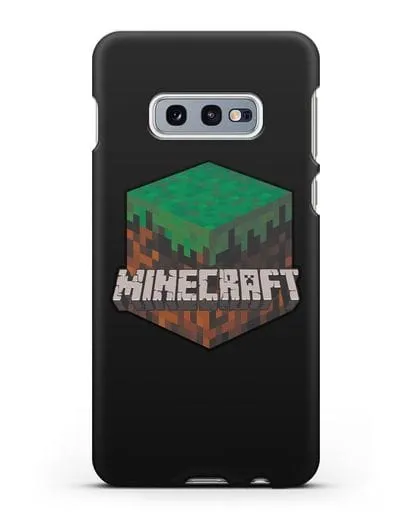 Чехол с логотипом Minecraft силиконовый для Samsung Galaxy S10e [SM-G970F]