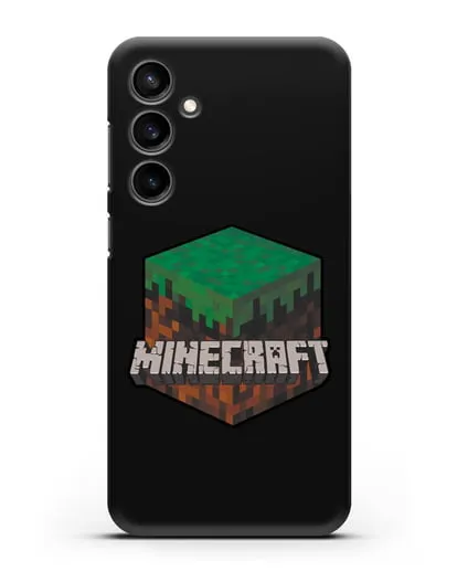 Чехол с логотипом Minecraft силиконовый для Samsung Galaxy S23 FE