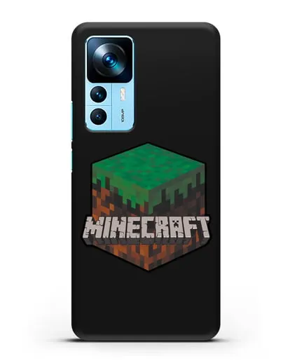 Чехол с логотипом Minecraft силиконовый для Xiaomi 12T Pro