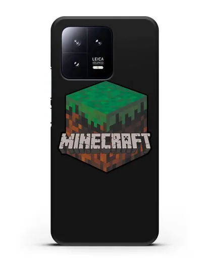 Чехол с логотипом Minecraft силиконовый для Xiaomi 13