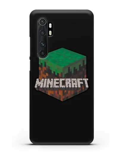 Чехол с логотипом Minecraft силиконовый для Xiaomi Mi 10 Lite