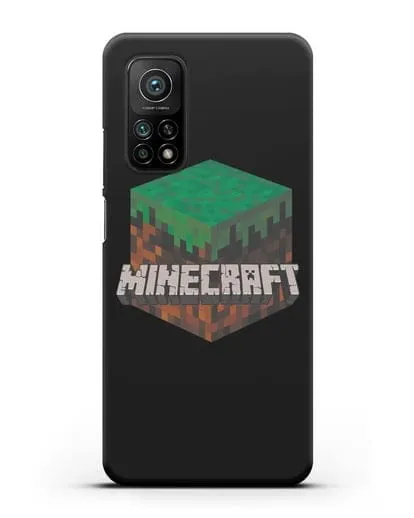 Чехол с логотипом Minecraft силиконовый для Xiaomi Mi 10T Pro