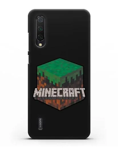 Чехол с логотипом Minecraft силиконовый для Xiaomi Mi 9 Lite