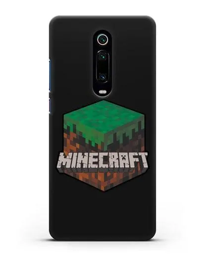 Чехол с логотипом Minecraft силиконовый для Xiaomi Mi 9T