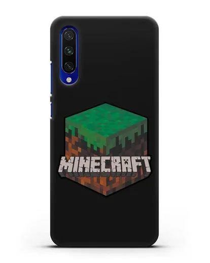 Чехол с логотипом Minecraft силиконовый для Xiaomi Mi A3