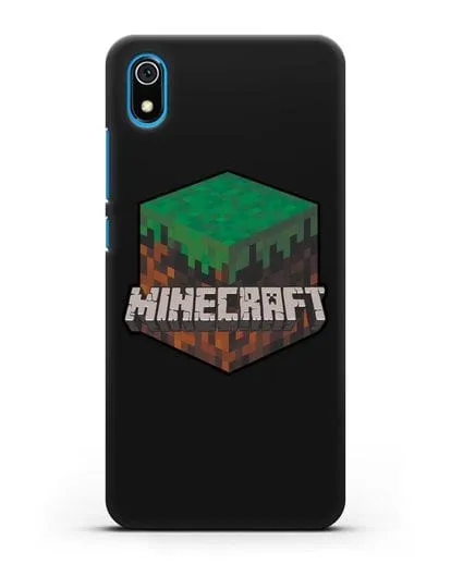 Чехол с логотипом Minecraft силиконовый для Xiaomi Redmi 7A
