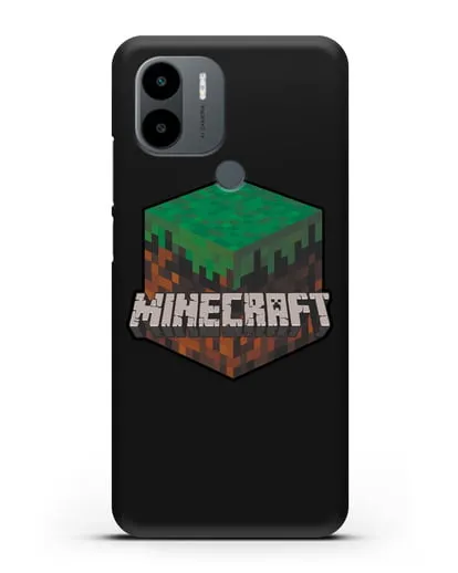 Чехол с логотипом Minecraft силиконовый для Xiaomi Redmi A1