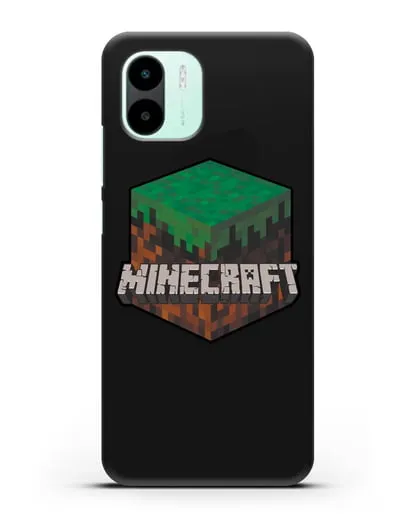 Чехол с логотипом Minecraft силиконовый для Xiaomi Redmi A2