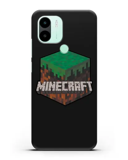 Чехол с логотипом Minecraft силиконовый для Xiaomi Redmi A2 Plus