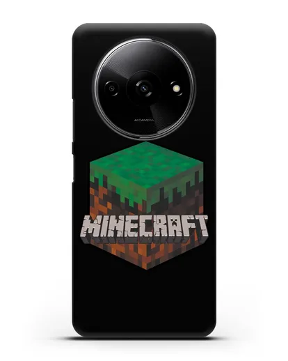 Чехол с логотипом Minecraft силиконовый для Xiaomi Redmi A3
