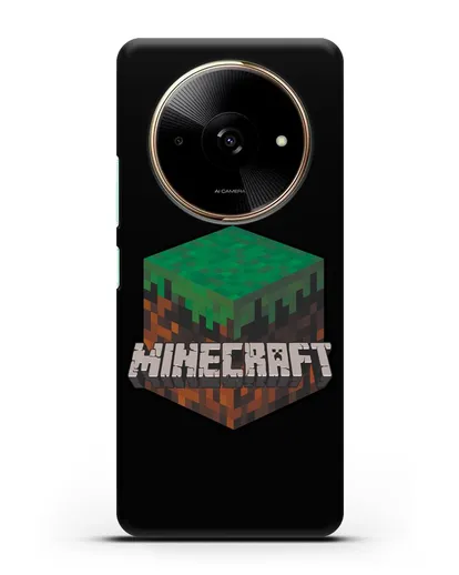 Чехол с логотипом Minecraft силиконовый для Xiaomi Redmi A3x