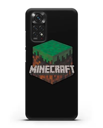 Чехол с логотипом Minecraft силиконовый для Xiaomi Redmi Note 11S