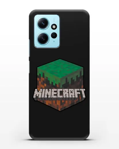 Чехол с логотипом Minecraft силиконовый для Xiaomi Redmi Note 12 4G