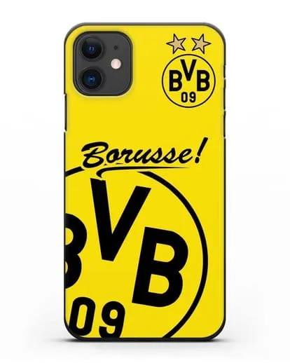 Чехол с эмблемой ФК Боруссия Дортмунд силиконовый для iPhone 11