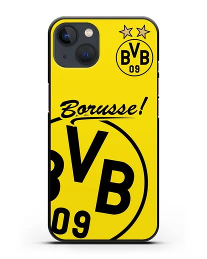 Чехол с эмблемой ФК Боруссия Дортмунд силиконовый для iPhone 13