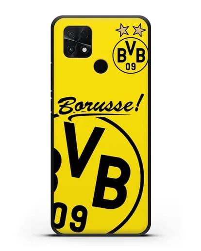 Чехол с эмблемой ФК Боруссия Дортмунд силиконовый для Xiaomi Poco C40