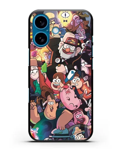 Чехол с иллюстрацией Gravity Falls силиконовый для iPhone 16