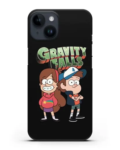 Чехол с иллюстрацией Диппер и Мейбл силиконовый для iPhone 14