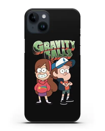 Чехол с иллюстрацией Диппер и Мейбл силиконовый для iPhone 14 Plus