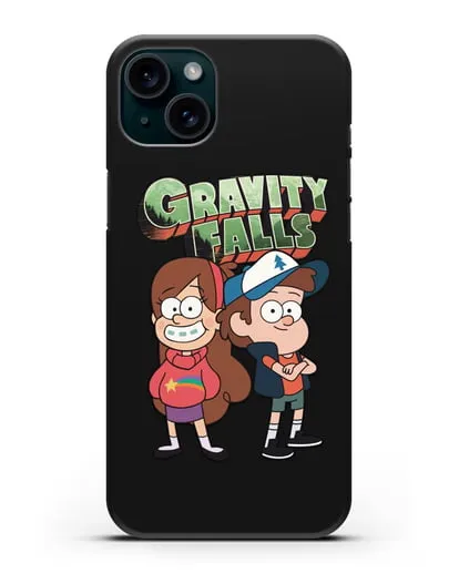 Чехол с иллюстрацией Диппер и Мейбл силиконовый для iPhone 15 Plus