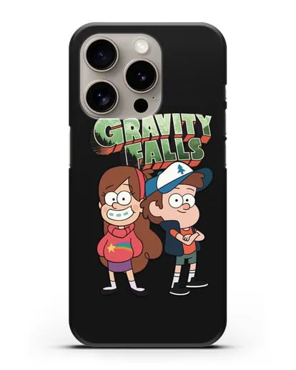 Чехол с иллюстрацией Диппер и Мейбл силиконовый для iPhone 15 Pro