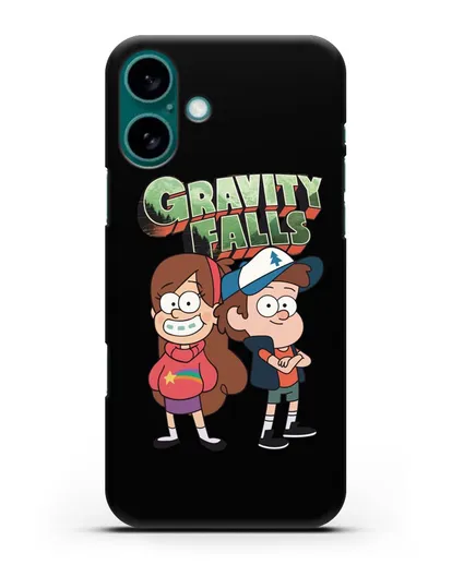 Чехол с иллюстрацией Диппер и Мейбл силиконовый для iPhone 16 Plus