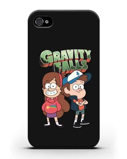 Чехол с иллюстрацией Диппер и Мейбл силиконовый для iPhone 4/4s