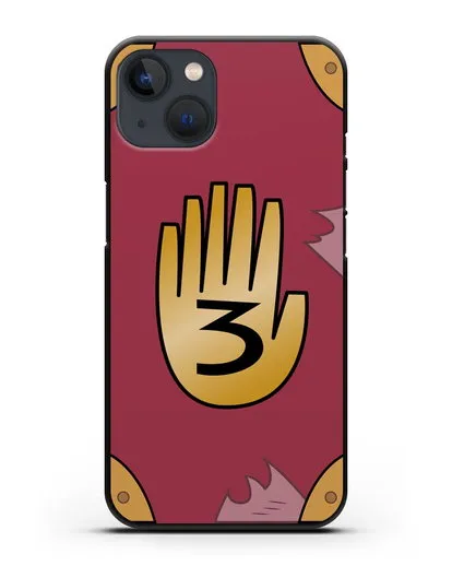 Чехол Дневник Гравити Фолз силиконовый для iPhone 13