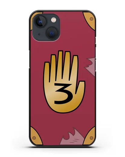 Чехол Дневник Гравити Фолз силиконовый для iPhone 13 Mini
