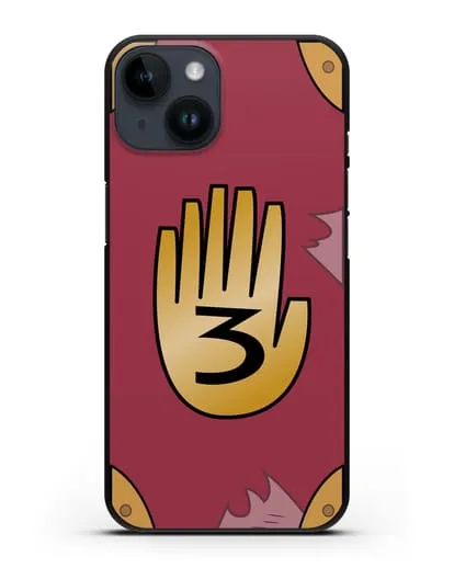 Чехол Дневник Гравити Фолз силиконовый для iPhone 14