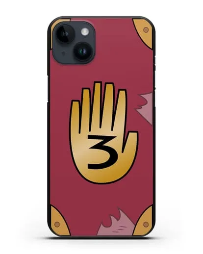 Чехол Дневник Гравити Фолз силиконовый для iPhone 14 Plus