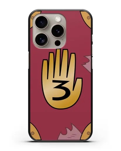 Чехол Дневник Гравити Фолз силиконовый для iPhone 15 Pro