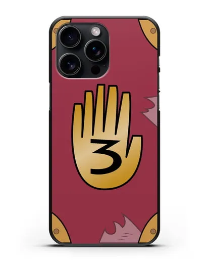 Чехол Дневник Гравити Фолз силиконовый для iPhone 15 Pro Max