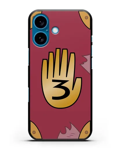Чехол Дневник Гравити Фолз силиконовый для iPhone 16