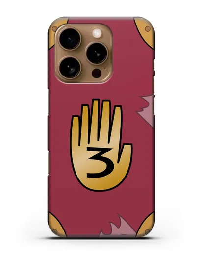 Чехол Дневник Гравити Фолз силиконовый для iPhone 16 Pro